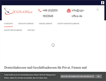 Tablet Screenshot of cgn-office.de